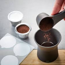 Sind kaffeekapseln wirklich so ein umweltproblem? Conscio Mehrweg Kaffeekapsel 2er Set Mit Zubehor Farbe Edelstahl Grosse Option 1