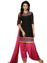 Black And Pink Patiala Suit Lovely Black And Pink Patiala Salwar Suit Patiala Suit Suits For Women Fashion
