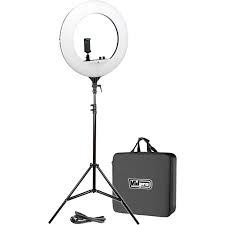 Vidpro Rl 18 Led Ring Light Kit With Stand And Case Rl 18 Led
