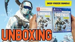 Deep freeze will appear on shelves from 16 november for ps4, xbox one and switch. Fortnite Deep Freeze Bundle Ps4 Switch Unboxing Youtube