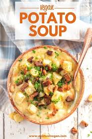 Your search for the best homemade easy potato soup recipe is over! Thick Hearty And Creamy Vegan Potato Soup It S Really Simple To Make And Very Budget Friendly You Can Enj Vegan Soup Recipes Vegan Potato Soup Vegan Recipes