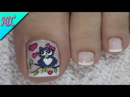 Uñas de los pies pintadas. Diseno De Unas Para Pies Buho Y Frances Owl Nail Art French Nail Art Nlc Youtube Unas Manos Y Pies Unas Decoradas Con Monos Unas Pies Decoracion