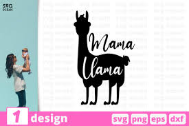 Download Mama Llama Graphic By Svgocean Creative Fabrica PSD Mockup Templates