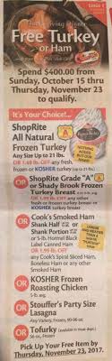 Shop rite free ham 2021. Shoprite Free Turkey Or Ham Promotion Is Back Starting 10 15