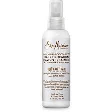 Sheamoisture Travel Size 100 Virgin Coconut Oil Daily Hydration Leave In Treatment Shea Moisture Products Coconut Oil Hair Conditioner Coconut Oil Treatment