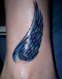 Mavi Kanat Dovmesi Blue Wing Tattoo Mavi Dovme Dovme Kanatlar