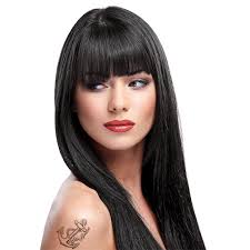 Here, find out three ways to try black hair with blue highlights, including a black base with blue tips. La Riche Directions Ebony Black Vivid Colour Semi Permanent Hair Dye 88ml Ebay