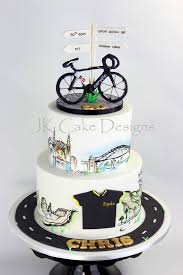 Mountain Bike Hand Painted Cake Buon Compleanno Auguri Di Buon Compleanno Torte