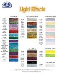 Details About Dmc Light Effects Thread One Each Colour Embroidery Floss 36 X 8m Skeins