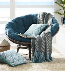 Changing The Cushion Of The Classic Pier 1 Papasan And Coordinating With Pillows And Throws Makes It Even More Comf Comfy Chairs Comfy Reading Chair Cozy Chair