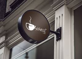 Check Out This Behance Project Blendz Cafe Logo Branding Https Www Behance Net Gallery 40718313 Blendz Caf Neon Box Cafe Logo Design Logo Design Coffee