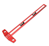 Drilling Positioning Ruler Aluminum Alloy Woodworking T ...