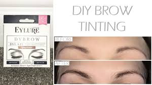 Diy Eyebrow Tinting With Eylure Pro Brow Dybrow In Dark Brown Youtube