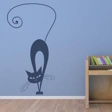 Turkish von cats are beloved for their sturdy build, playful, active nature and for being one of the relatively rare breeds of cat that has an affinity for water. Cat Wall Stickers And Painting Ideas For Decorating Empty Walls Wall Paint Patterns Wall Painting Decor Cat Stickers