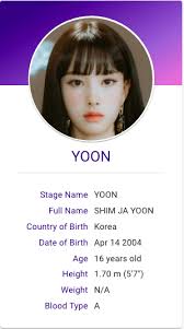 Yoon Stayc Hallyu Idol Profile Kpop Profiles Stage Name
