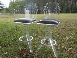 Beautiful lucite furniture made easy created by the acclaimed interior designer tracey butler, clear home design makes designing with lucite easy. Lucite Bar Stool Vintage Chair 1960 70s Furniture Ghost Etsy