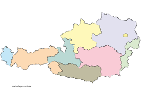 Das bevölkerungsreichste bundesland in österreich ist wien mit knapp 1,9 millionen einwohnern. Osterreich Landkarten Landkarte Kostenlose Ausmalbilder