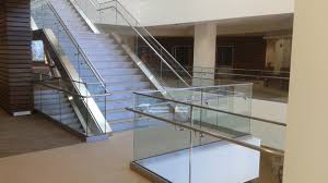 Stair hand and base rail brackets are included, a set for each end of the hand and base rail. Frameless Glass Base Shoe Railings Acs Railings