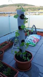 Erdbeersaule Mit Innen Liegendem Bewasserungsrohr Garten Garten Deko Gartenbeet