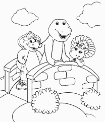 Print dora hello kitty bob builder barney thomas train christmas. Christmas Barney Coloring Pages Coloring And Drawing