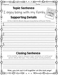 Write A Paragraph Freebie Grades 1 And 2 Paragraph Writing Guided Writing 2nd Grade Writing