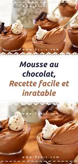 Mousse Au Chocolat Recette Facile Et Inratable 99 Cuisine Chocolate Mousse Recipes Mousse Dessert