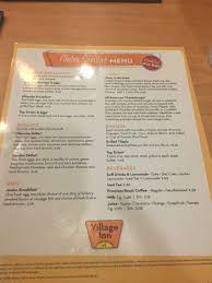 Village Inn Gluten Sensitive Menu I Had The Cheeseburger On Lettuce With Tomato Basil Soup It Was Good But Ve Lunch Specials Olive Garden Lunch Olive Gardens