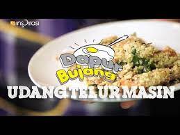 Dapurbujang Udang Telur Masin Memasak Makanan Telur