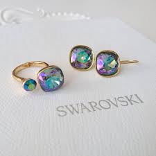 Meimelin Meimelinstore On Instagram Ring And Earrings From Swarovski Crystals Earrings Swarovski Crystals Stud Earrings
