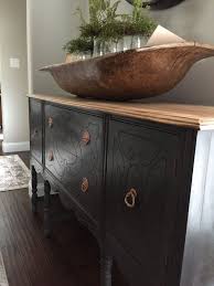 Buffet Painted With Rustoleum Chalked Paint In Charcoal Pine Furniture Makeover Grey Painted Furniture Chalk Paint Kitchen