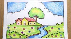 How To Draw Easy Nature Scenery Drawing Nature Drawing Natural Scenery Drawing Youtube 1019x716 beautiful nature drawing drawing skill. how to draw easy nature scenery drawing nature drawing natural scenery drawing