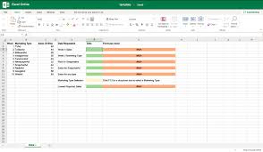 Excel automatically highlights selected cells with a green border. X Excel Online Template Saved Comments Tell Me What Chegg Com