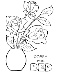 Valentine S Flowers Coloring Pages Roses Are Red Rose Coloring Pages Valentines Day Coloring Page Valentine Coloring Pages