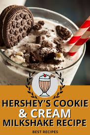 No matter how you eat one, you'll fall in love with this creamy milkshake. Hershey S Cookie And Cream Milkshake Recipe Recipe Marker