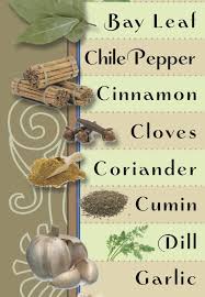 healing herbs spices kitchen chart tips healing herbs