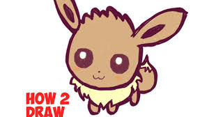 Use the leftmost line under eevee's body as a guide to draw the hind leg.draw the thick shape of the leg as you follow the. How To Draw Cute Baby Chibi Eevee From Pokemon Easy Step By Step Drawing Tutorial How To Draw Step By Step Drawing Tutorials
