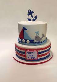Nautical Baby Shower Cake Nautical Baby Shower Cake Baby Shower Cakes Cake
