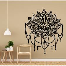 Maybe you would like to learn more about one of these? Lotus Wall Decal Yoga Studio Vinyl Sticker Indian Wall Decor Boho Overstock 31718886