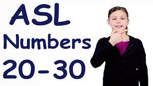 Watch the video and practice the numbers. Asl Numbers 20 30 In Sign Language Youtube