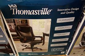 Genuine thomasville furniture replacement parts. Costco Sale Via Thomasville Brown Leather Executive Office Chair 199 99