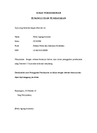 Contoh surat permohonan mahasiswa teknik. Contoh Surat Permohonan Penangguhan Pemb