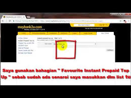 Nak topup prepaid tapi kedai jauh? Cara Top Up Kredit Telefon Online Guna Maybank2u Youtube