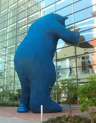 Its official name is this piece is called i see what you mean. (from a blue bear fan) denver's big blue bear: I Love Denver S Blue Bear And I Really Enjoy The Creativity Of Some Art Attacks Denver Blue Bear Colorado Art Public Art
