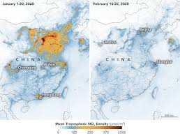 With coasts on the east china sea, korea bay, yellow sea, and south china sea. Airborne Nitrogen Dioxide Plummets Over China