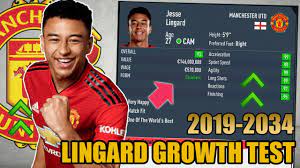 Jesse Lingard Growth Test 2019 2034 17 Years Old Again Fifa 20 Career Mode Youtube