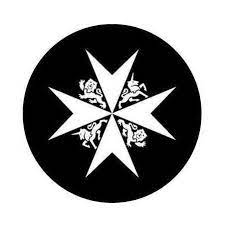 The red maple leaf surrounding the maltese cross in a black roundel. St John Ambulance Guernsey Stjohngsy Twitter