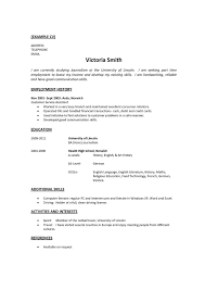 Resume Examples With No Work Experience Resume Templates Resume Examples Job Resume Examples No Experience Jobs