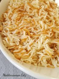 Lebanese Riz Rice With Vermicelli Mediterranean Eatz Vermicelli Recipes Lebanese Rice Pilaf Recipe Mediterranean Rice Pilaf Recipe