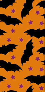 Fondo De Halloween Background Naranja Orange Murcielagos Bats Estrellas Stars Vampires Vam Halloween Backgrounds Halloween Wallpaper Pretty Wallpapers