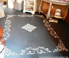 Easy Diy Fix Concrete Floor Stencils Floor Makeover Painted Floors Painted Concrete Floors